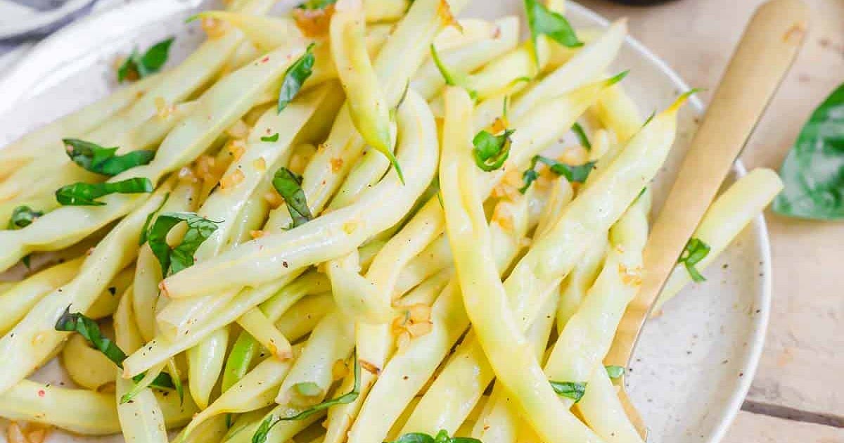 Wax Beans with Garlic & Basil Recipe | Samsung Food App