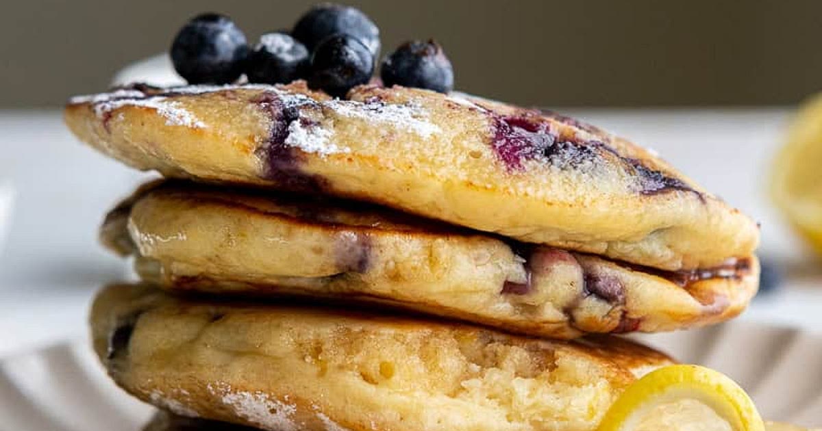 The best blueberry lemon ricotta pancakes Recipe | Samsung Food App