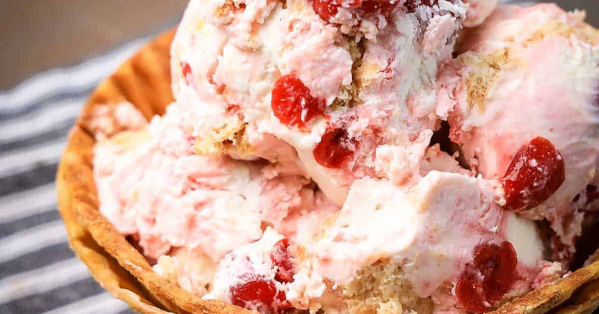Easy Cherry Ice Cream (No Churn) Recipe | Samsung Food App