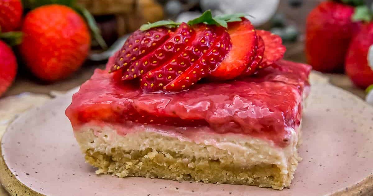 Vegan Strawberry Cheesecake Dessert Recipe | Samsung Food App
