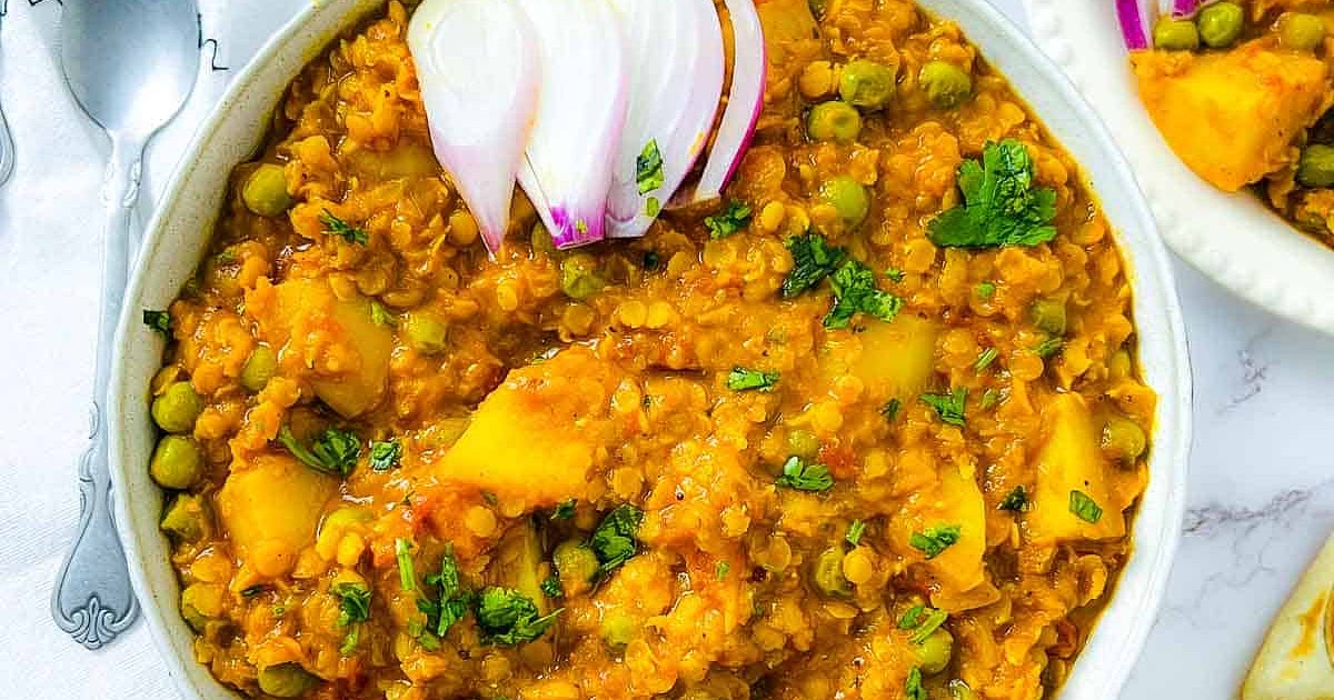 Lentil, Peas, and Potato Curry Recipe | Samsung Food App