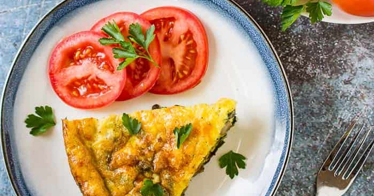 Ham, Swiss, Spinach, and Mushroom Egg Frittata Recipe | Samsung Food App