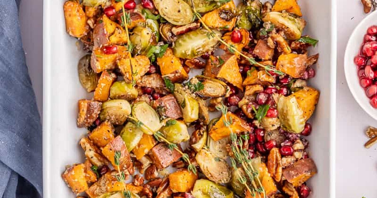 Roasted Brussels Sprouts &amp; Sweet Potatoes Recipe | Samsung Food App