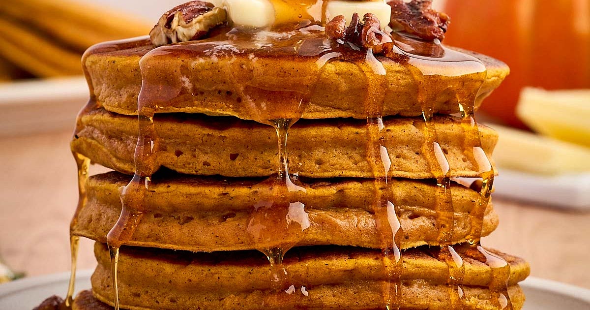 Fluffy Pumpkin Pancakes Recipe | Samsung Food App