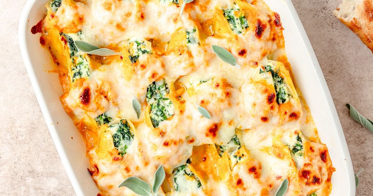 Pumpkin Stuffed Shells Recipe | Samsung Food App