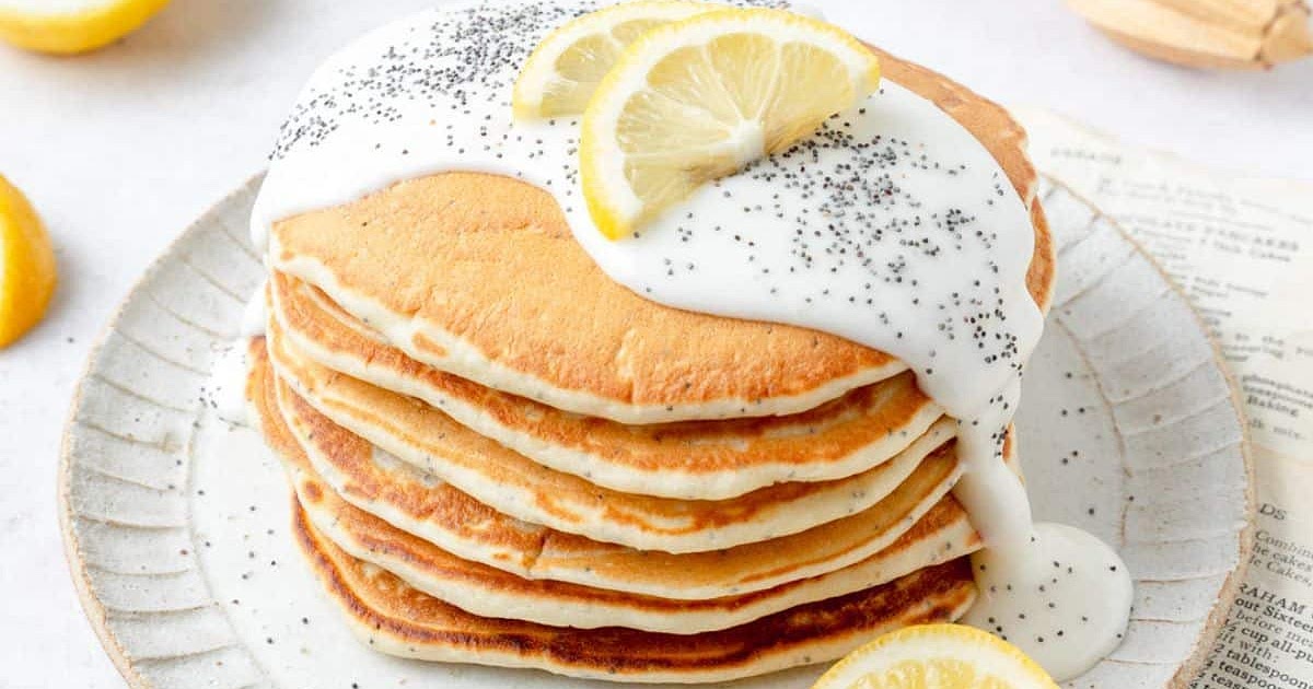 Lemon Poppy Seed Sourdough Pancakes Recipe | Samsung Food App