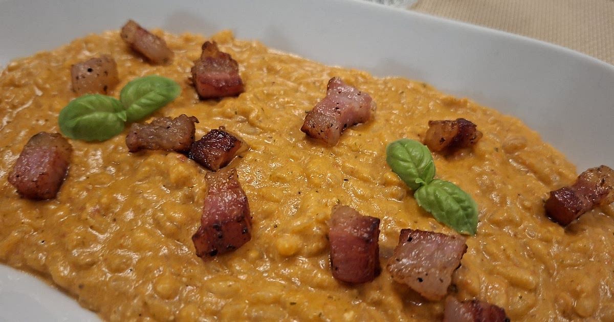 Risotto - Bell pepper, ricotta,walnuts and basil cream Recipe | Samsung ...