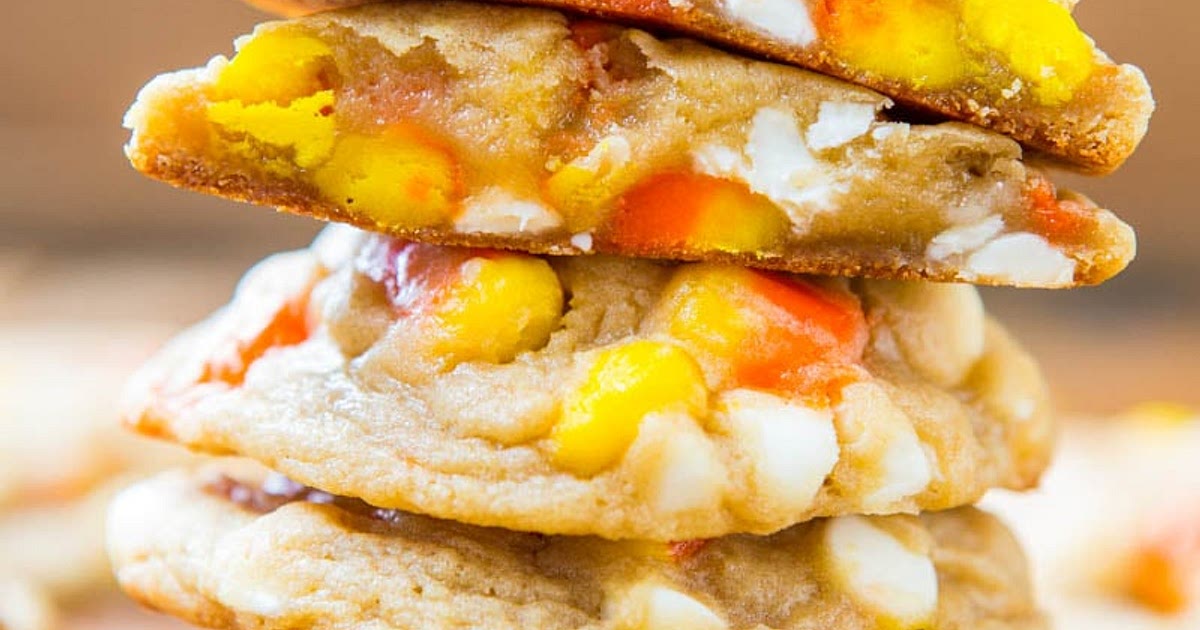 White Chocolate Candy Corn Cookies Recipe | Samsung Food App