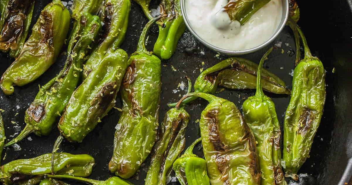 Blistered Shishito Peppers with the Best Dip Recipe | Samsung Food App