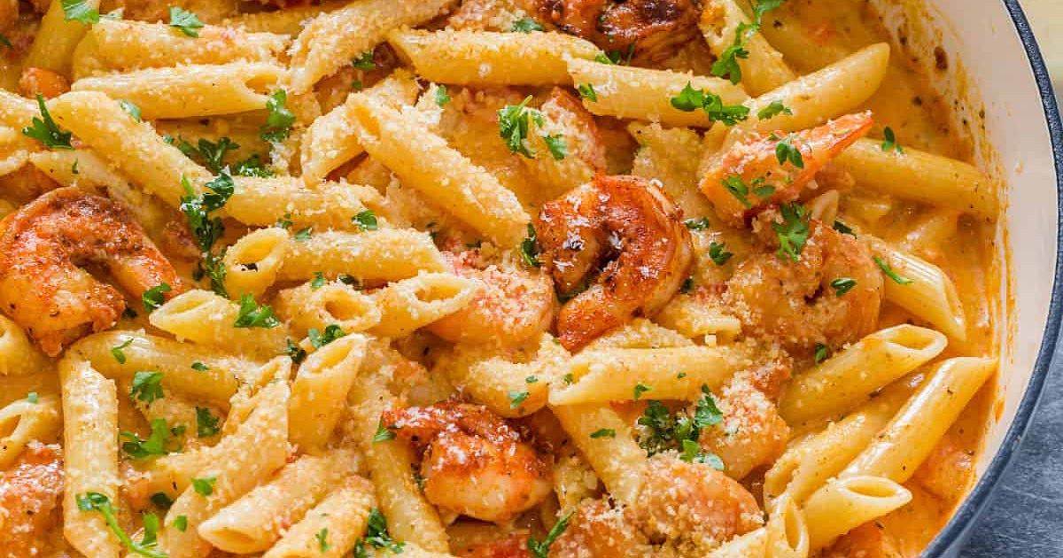 Creamy Cajun Shrimp Pasta Recipe | Samsung Food App