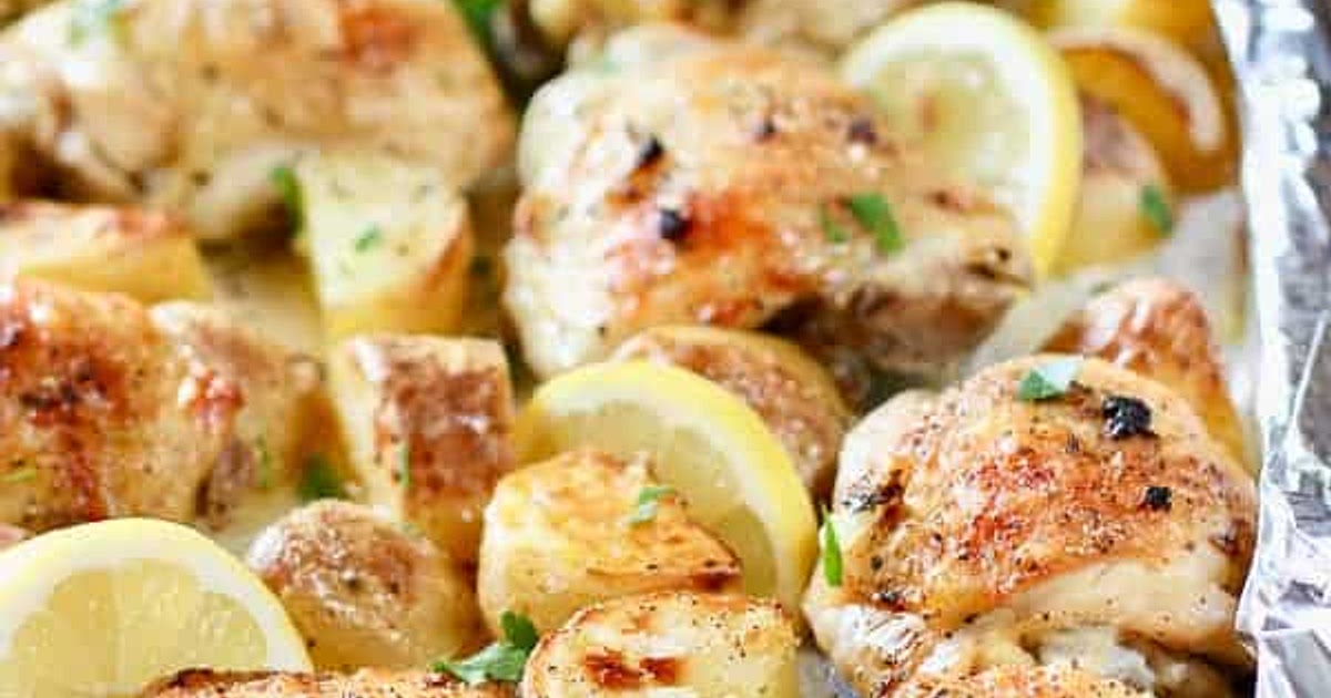 Roasted Chicken Thighs and Potatoes Recipe | Samsung Food App