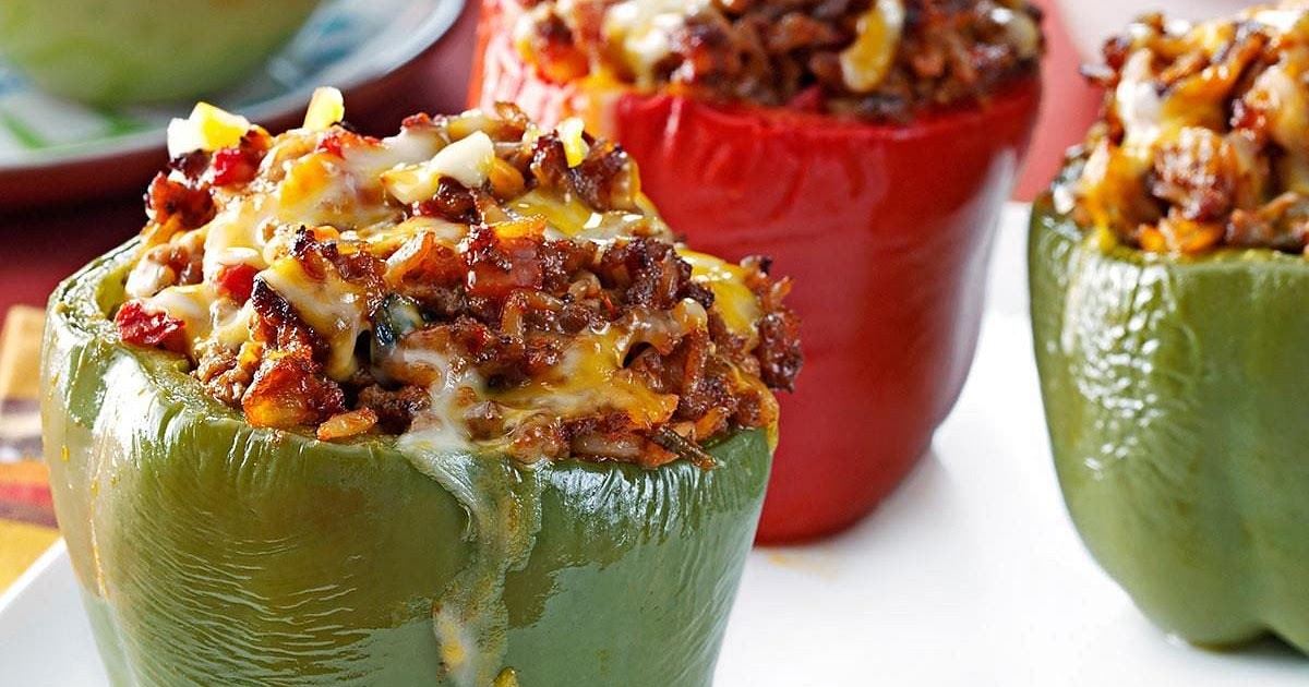 Mexican Beef-Stuffed Peppers Recipe | Samsung Food App