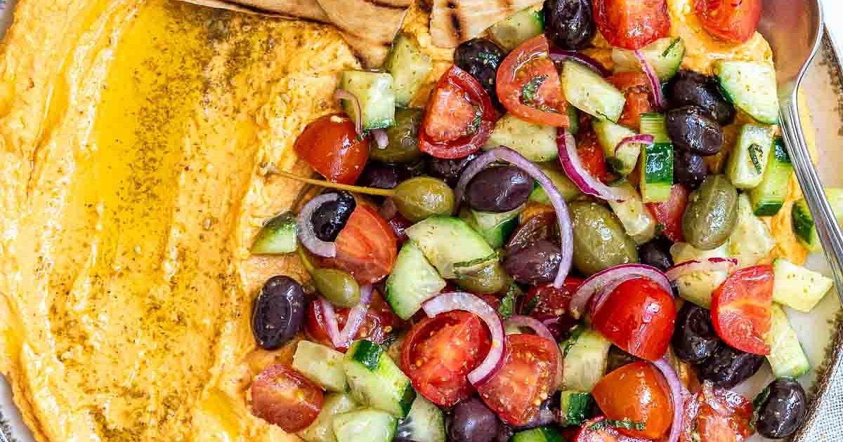 Mediterranean Loaded Hummus Recipe | Samsung Food App