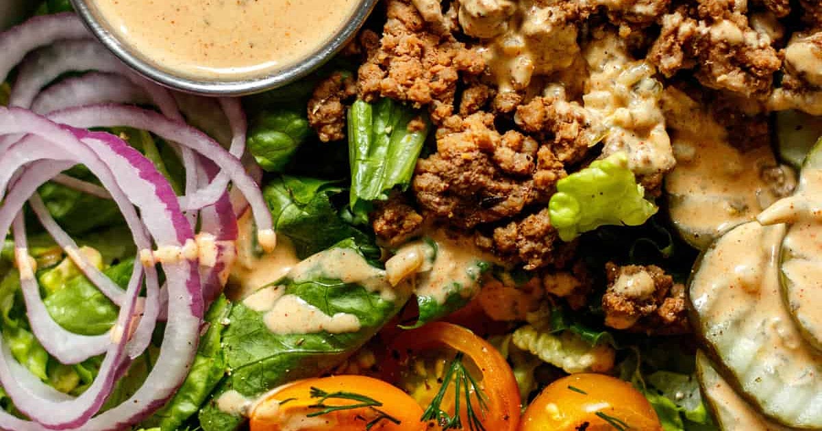 Healthy Burger Bowls with Special Sauce Recipe | Samsung Food App