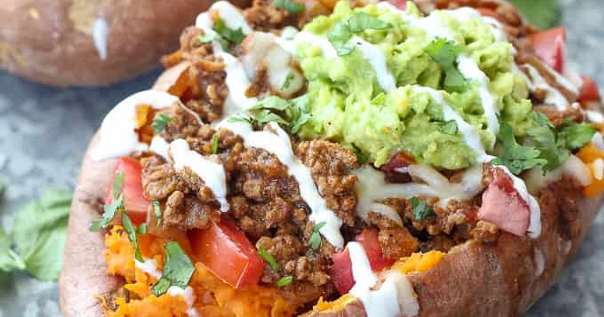 Taco Stuffed Sweet Potatoes Recipe | Samsung Food App