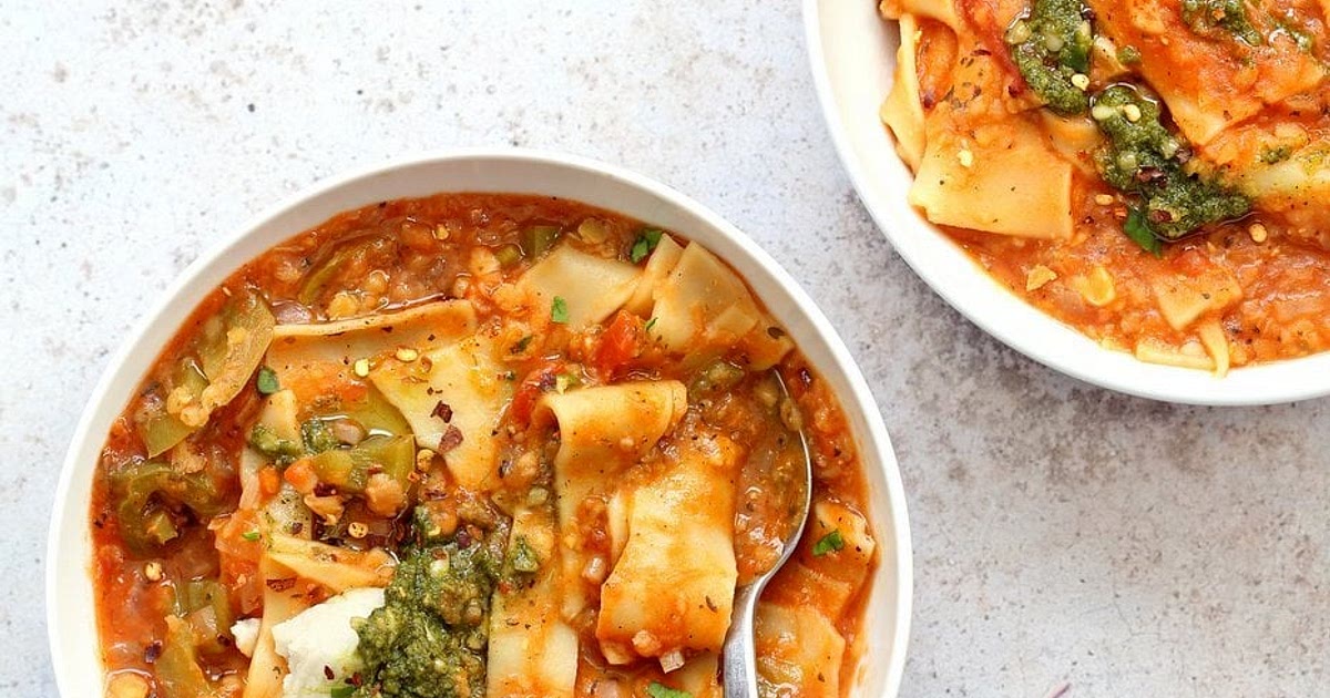 Instant Pot Lasagna Soup - Vegan Lasagna Soup Recipe | Samsung Food App