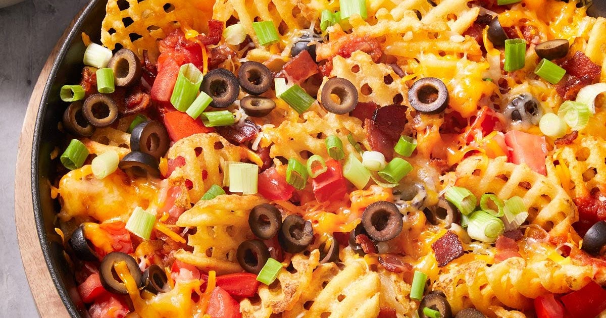 Waffle Fry Nachos Recipe | Samsung Food App