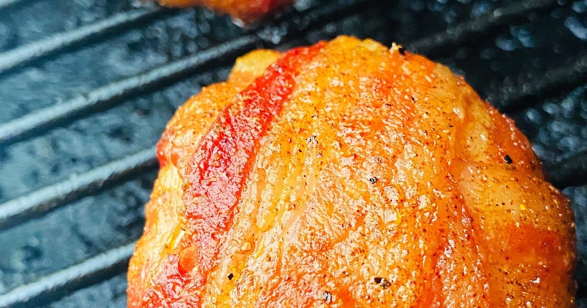 Smoked Bacon Wrapped Chicken Bombs Recipe | Samsung Food App