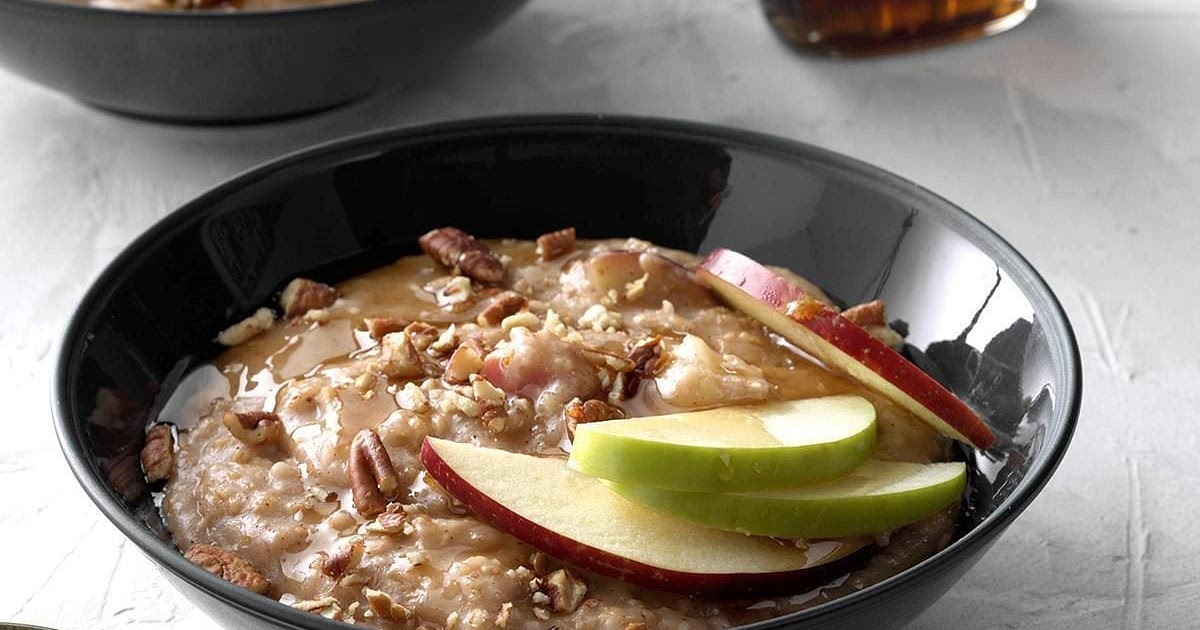 Pressure-Cooker Apple Pie Steel-Cut Oatmeal Recipe | Samsung Food App