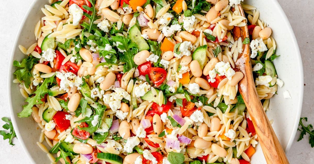 Orzo White Bean Salad Recipe | Samsung Food App