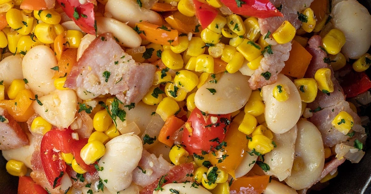 Succotash (with Butter Beans & Bacon) Recipe | Samsung Food App