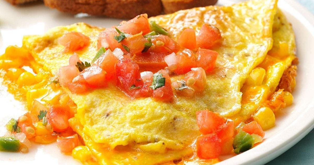 Fresh Corn Omelet Recipe | Samsung Food App