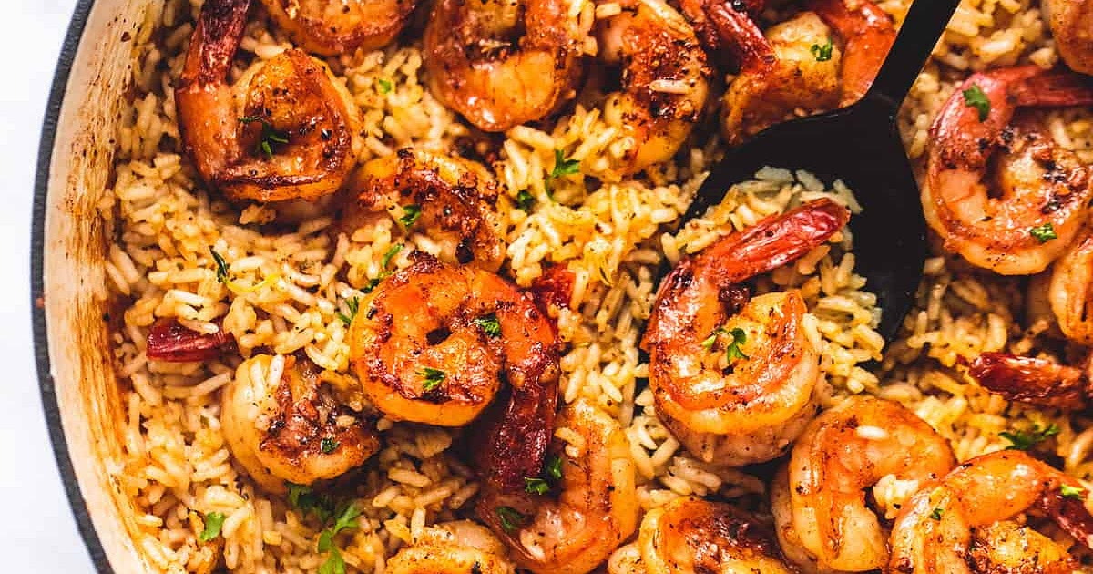 Cajun Shrimp and Rice Skillet Recipe | Samsung Food App