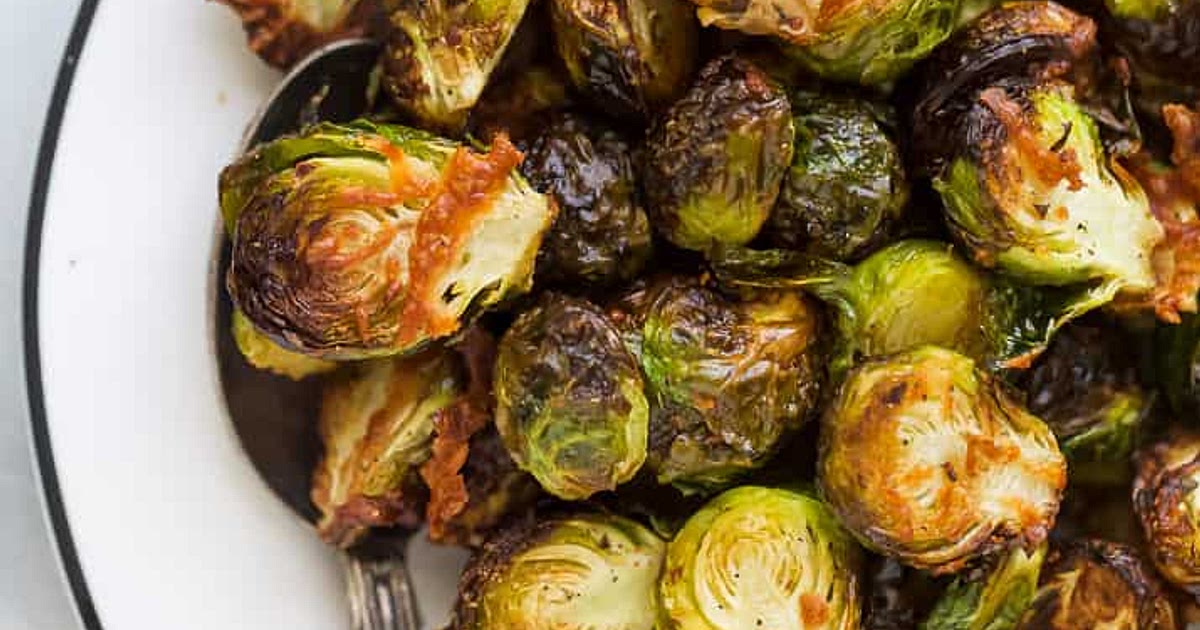 Crispy Air Fryer Garlic Parmesan Brussel Sprouts Recipe | Samsung Food App