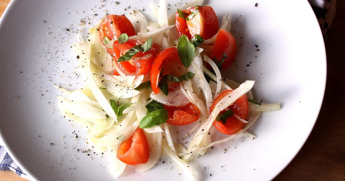 Fennel, Tomatoes and Basil Salad with Lemon Vinaigrette Recipe | Samsung Food App