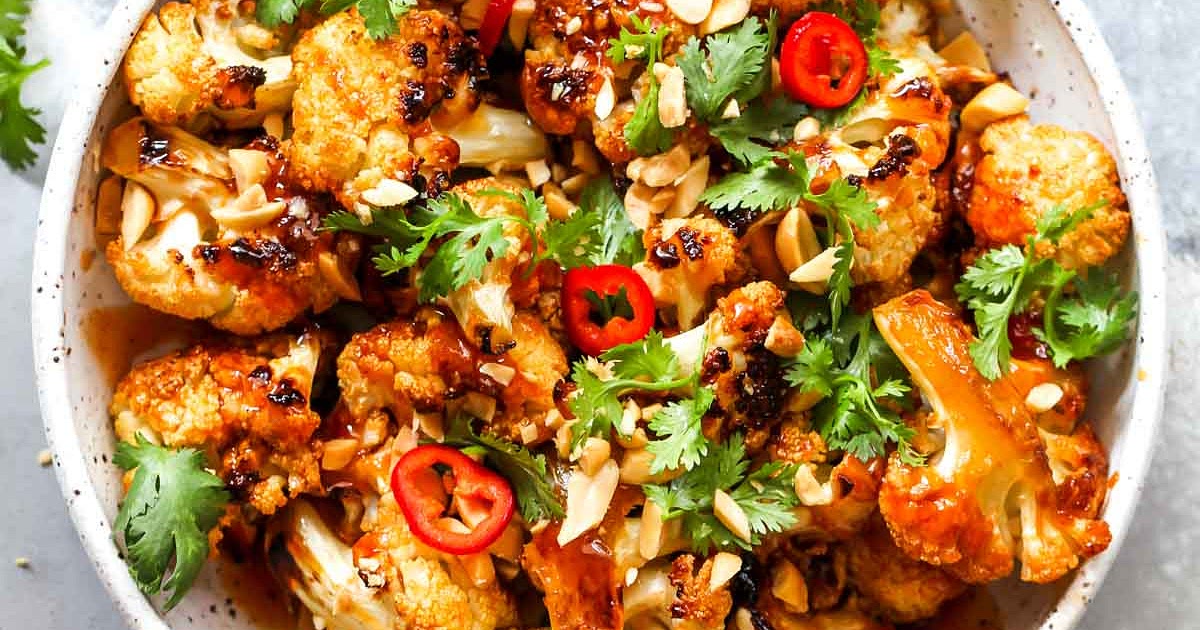 Asian BBQ Roasted Cauliflower Recipe | Samsung Food App