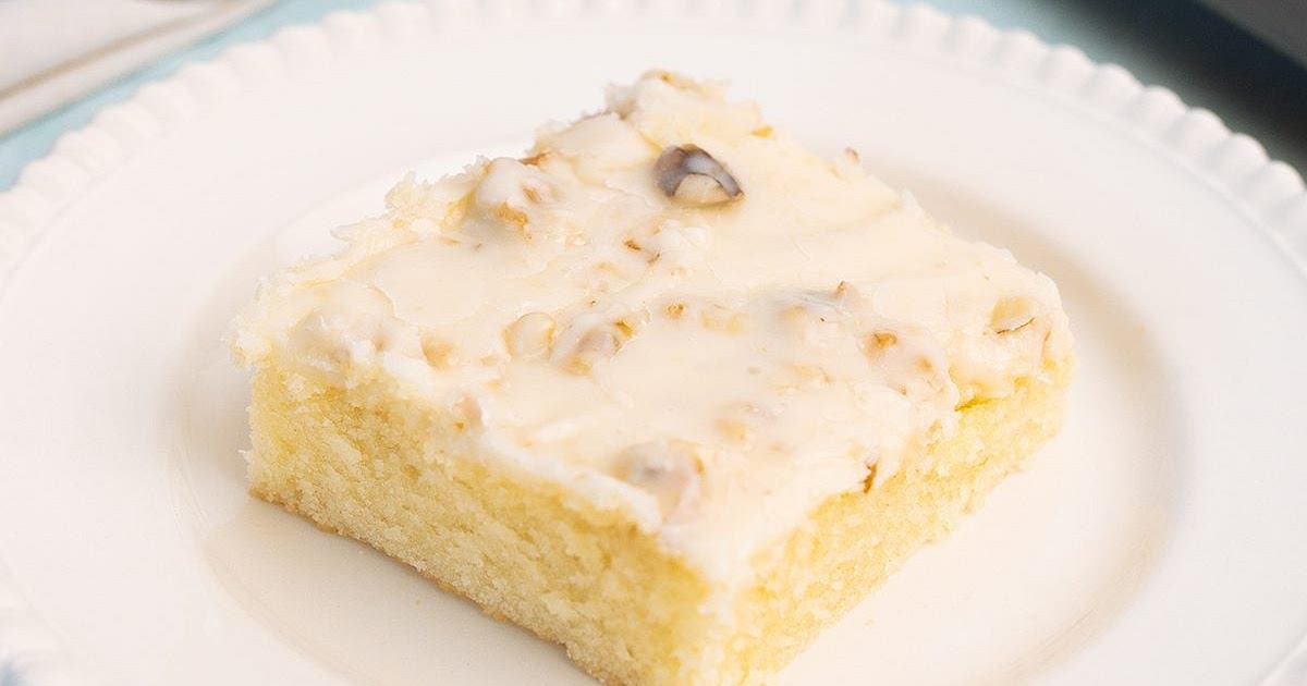 White Texas Sheet Cake Recipe | Samsung Food App