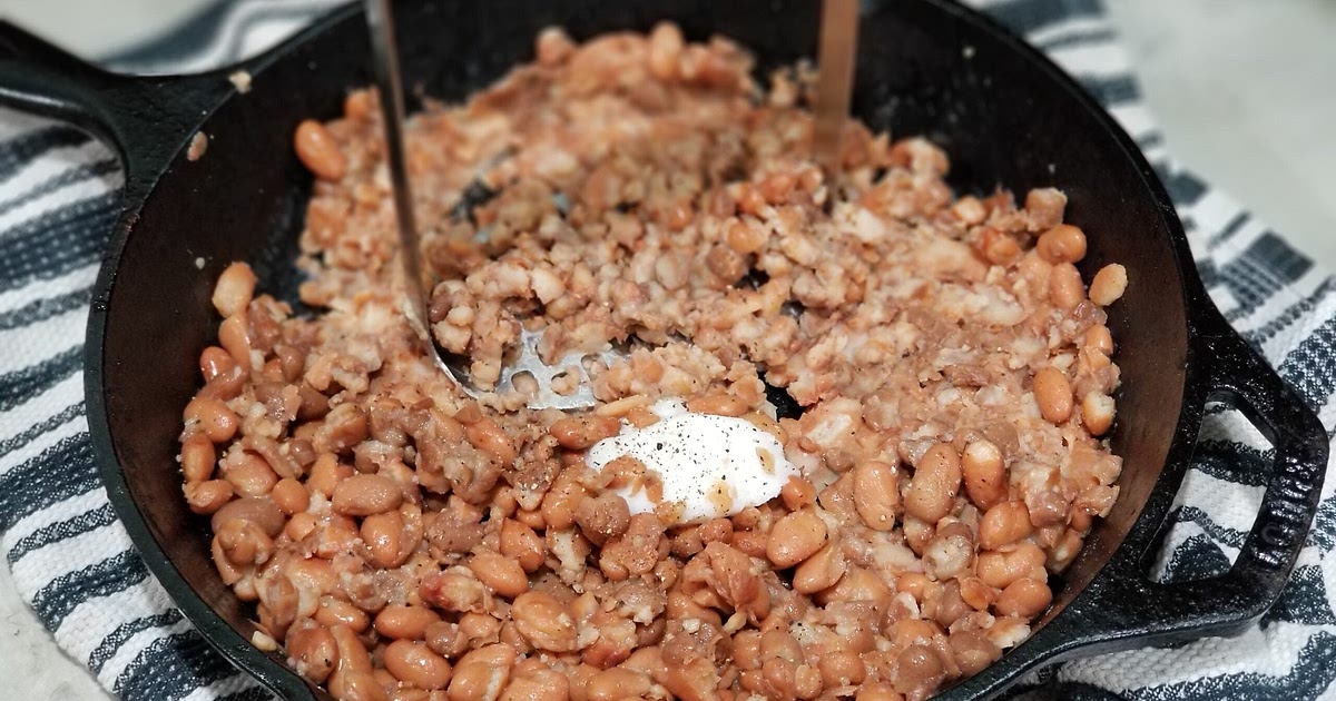 Refried Beans using Canned Beans and Lard Recipe | Samsung Food App