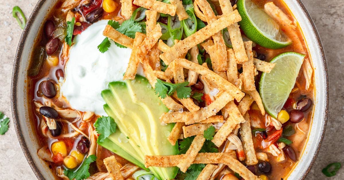 Slow Cooker Chicken Tortilla Soup Recipe | Samsung Food App