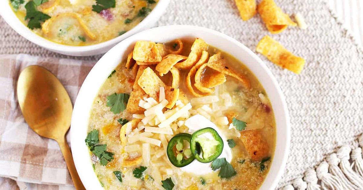 30-Minute Veggie White Chili Recipe | Samsung Food App