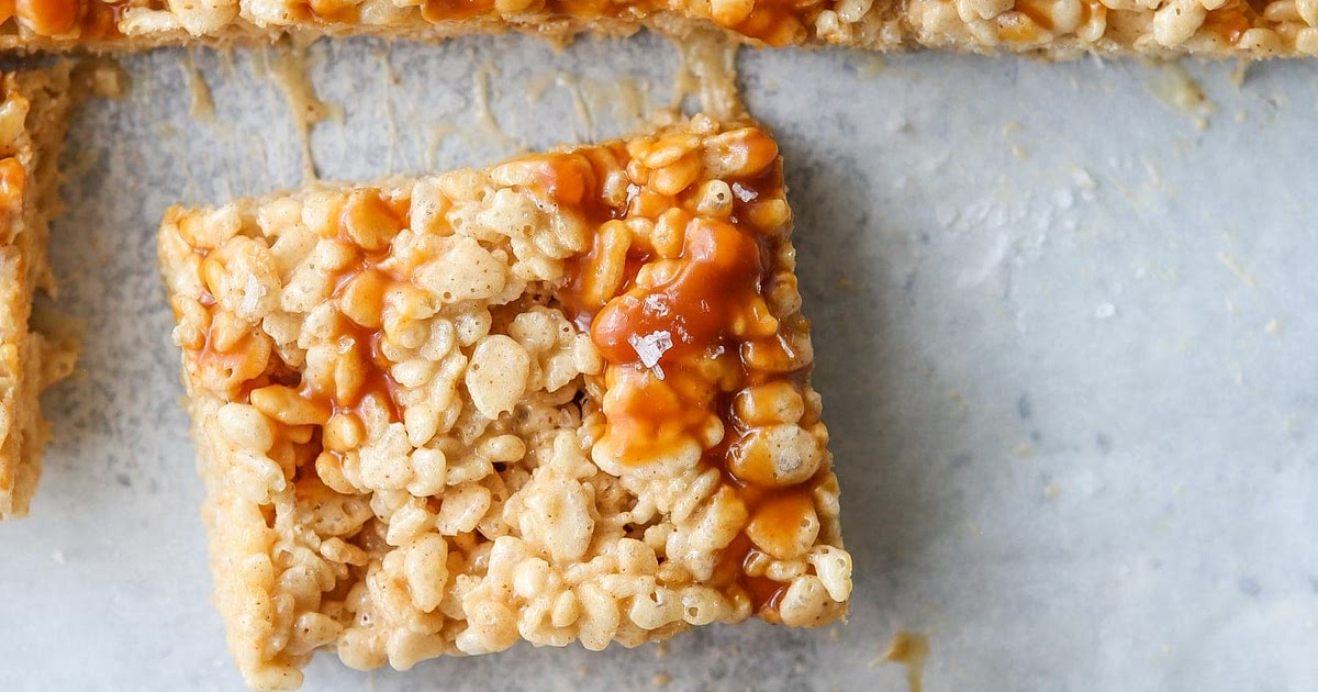 Brown Butter Salted Caramel Rice Krispie Treats Recipe | Samsung Food App
