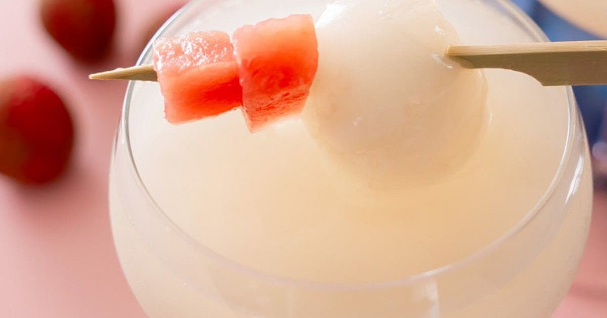 easy and refreshing lychee drink (mocktail) Recipe | Samsung Food App