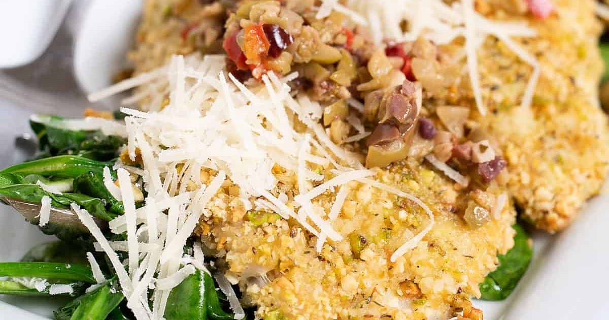 Almond and Asiago Crusted Rockfish Recipe | Samsung Food App
