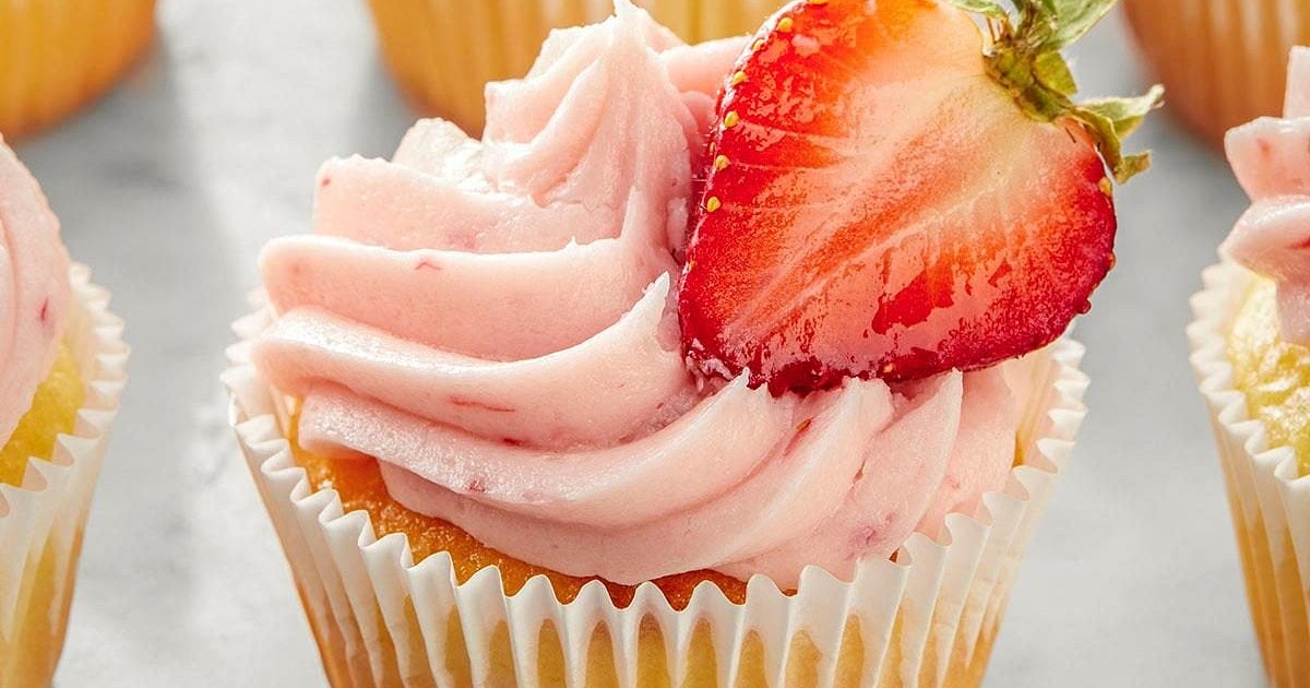 Strawberry Lemon Cupcakes Recipe | Samsung Food App