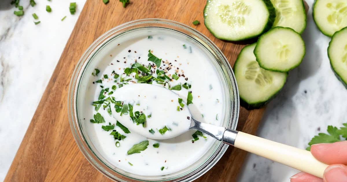 Low-fat Buttermilk Ranch Dressing Recipe | Samsung Food App