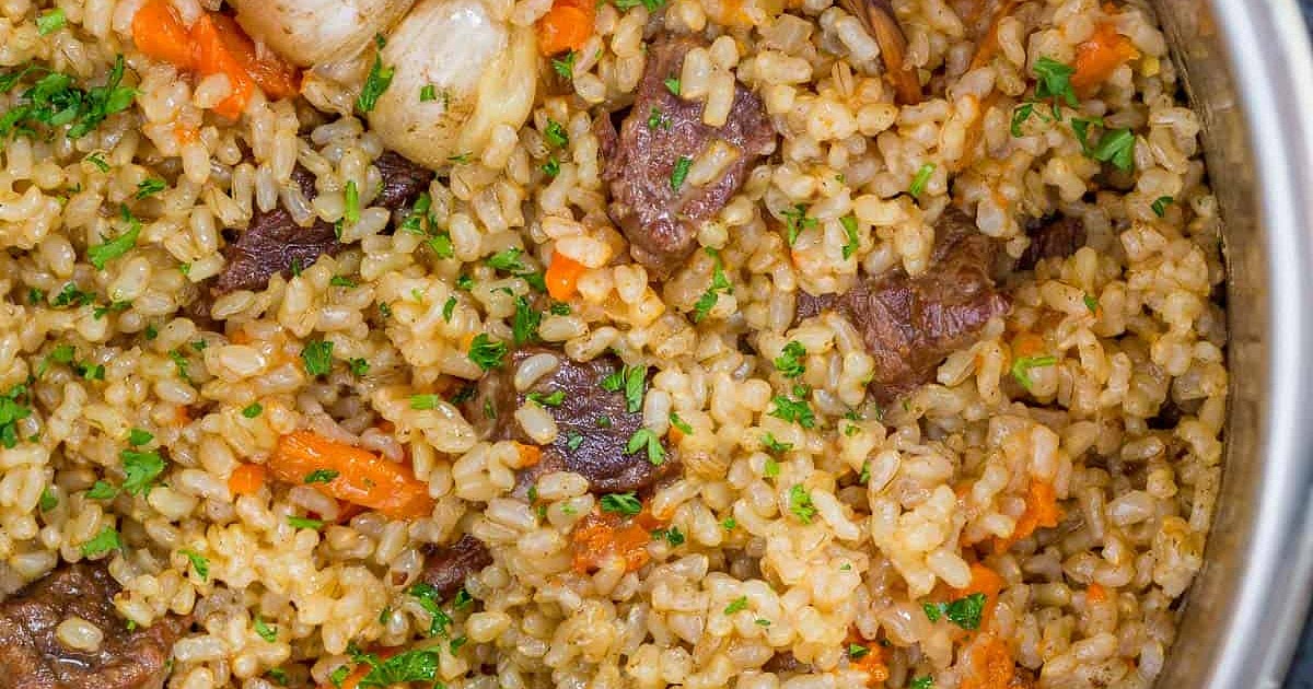 Instant Pot Rice (Beef Plov) Recipe | Samsung Food App