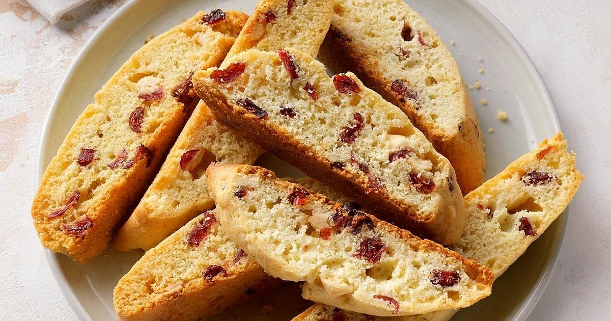 White Chocolate-Cranberry Biscotti Recipe | Samsung Food App