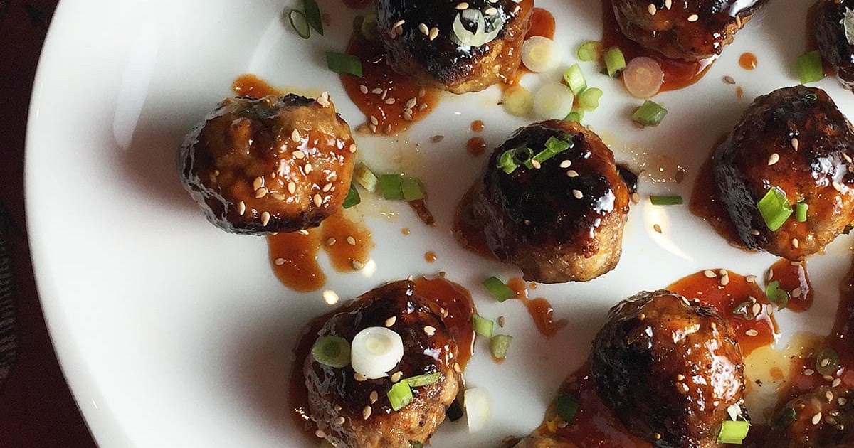 Korean Meatballs with a Gochujang Glaze Recipe | Samsung Food App