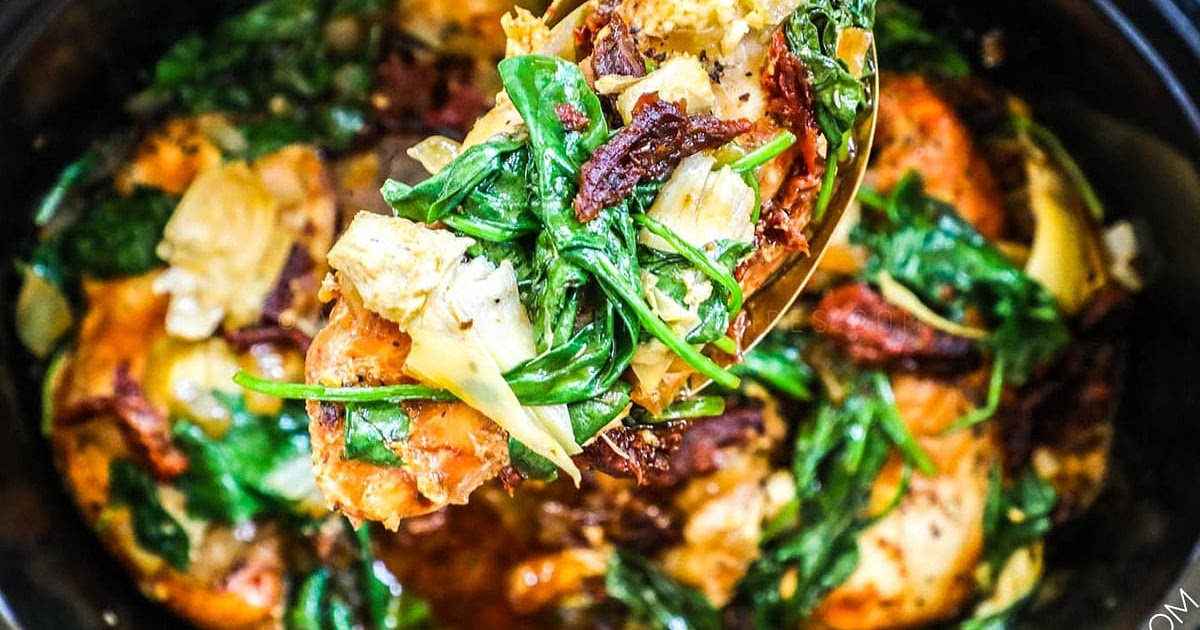 Crock Pot Tuscan Chicken Recipe | Samsung Food App