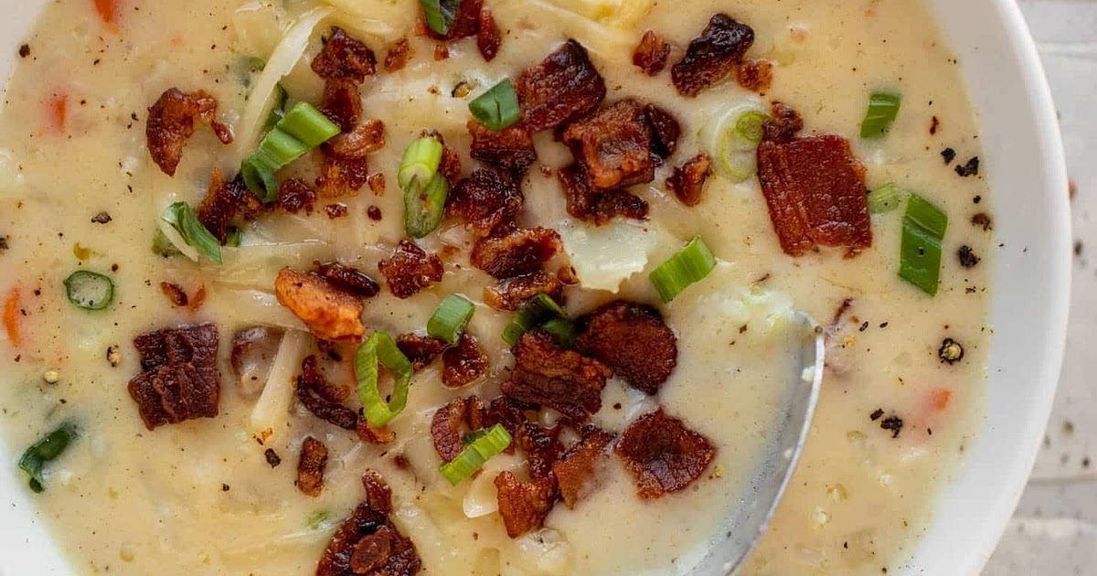 Cheddar Cauliflower Chowder Recipe | Samsung Food App
