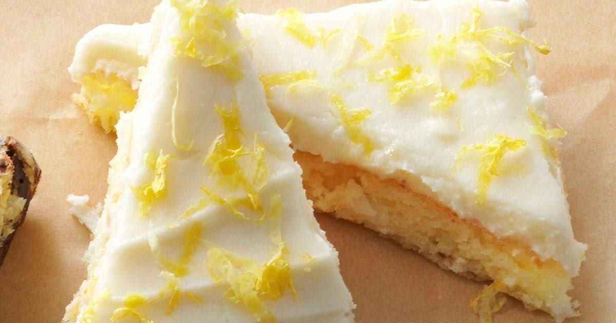 Lemon Angel Cake Bars Recipe | Samsung Food App