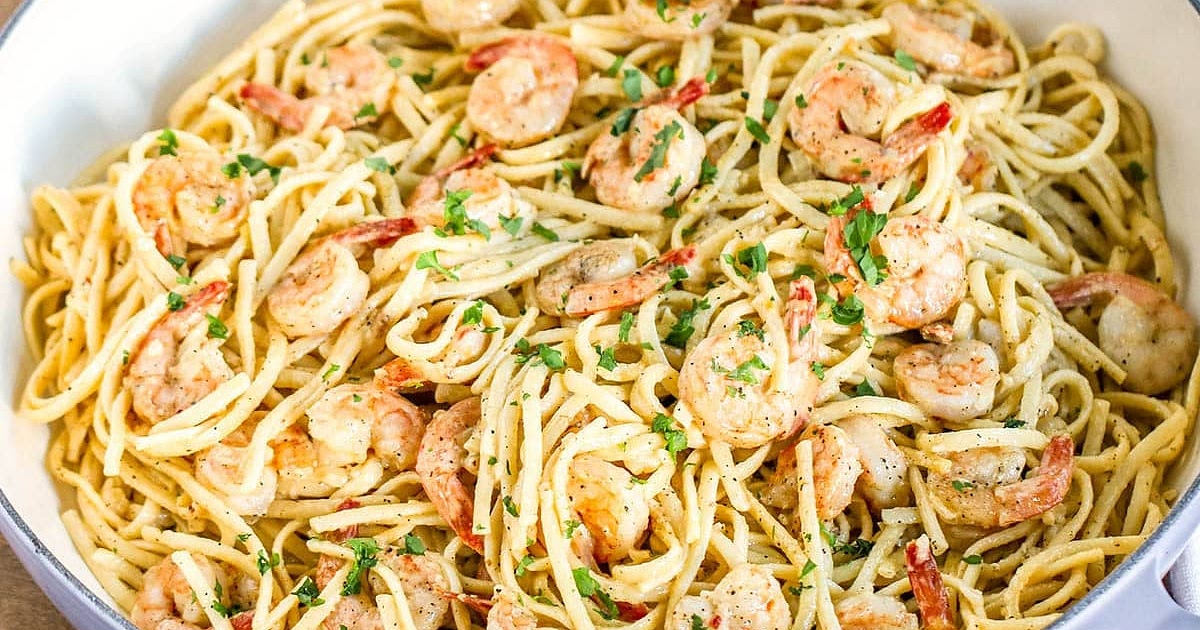 One-Pot Shrimp Pasta Recipe | Samsung Food App