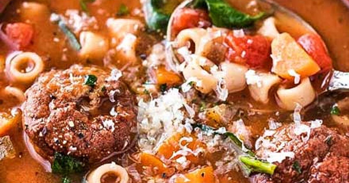Slow Cooker Italian Meatball Soup Recipe | Samsung Food App