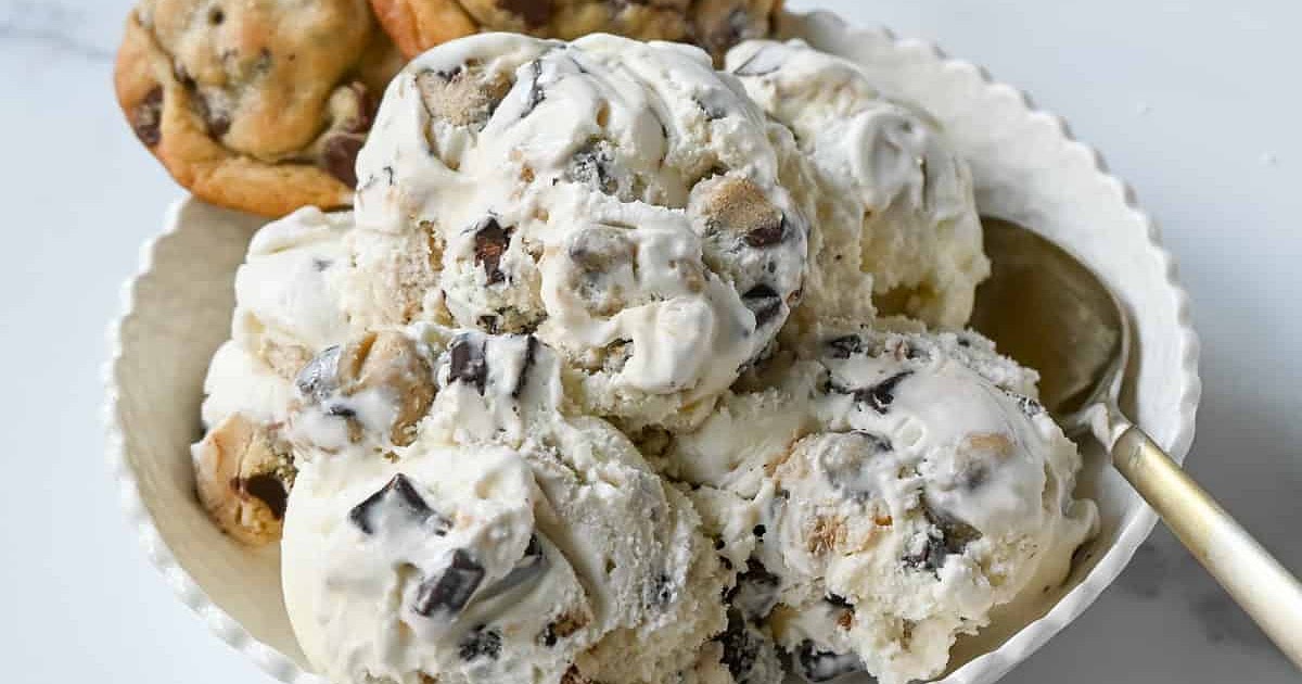 Homemade Chocolate Chip Cookie Dough Ice Cream Recipe | Samsung Food App