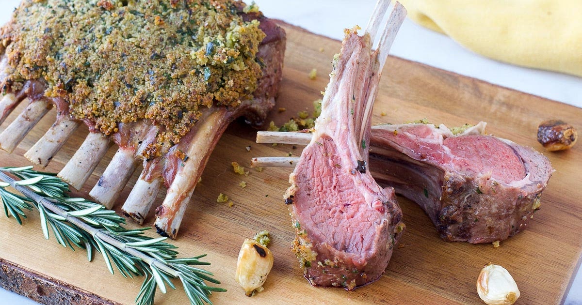 Roasted Rack Of Lamb With Garlic-Herb Rub Recipe | Samsung Food App