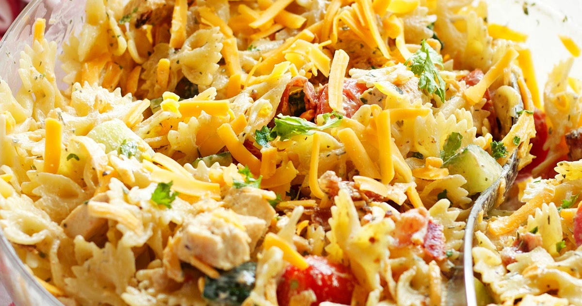 Chicken Bacon Ranch Pasta Salad Recipe | Samsung Food App